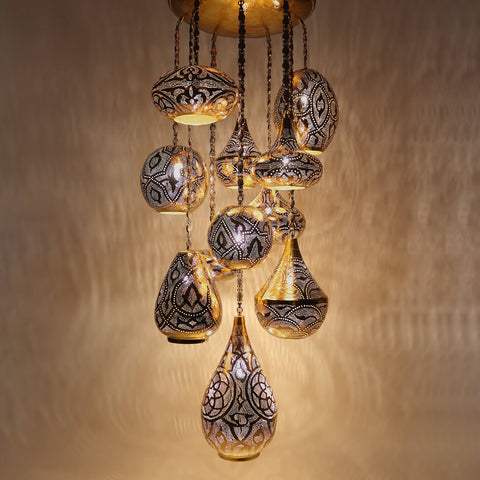 Moroccan Chandelier Ceiling Light 11 Globe