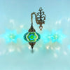 Green Turkish mosaic wall sconce  lamp