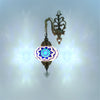 White flower color mosaic wall sconce lamp