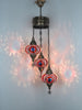 Turkish Mosaic Chandelier 3 Globe 