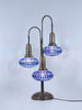 Turkish Mosaic Table Lamp 3-Globe Tree Design