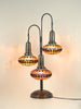 Turkish Mosaic Table Lamp 3-Globe Tree 