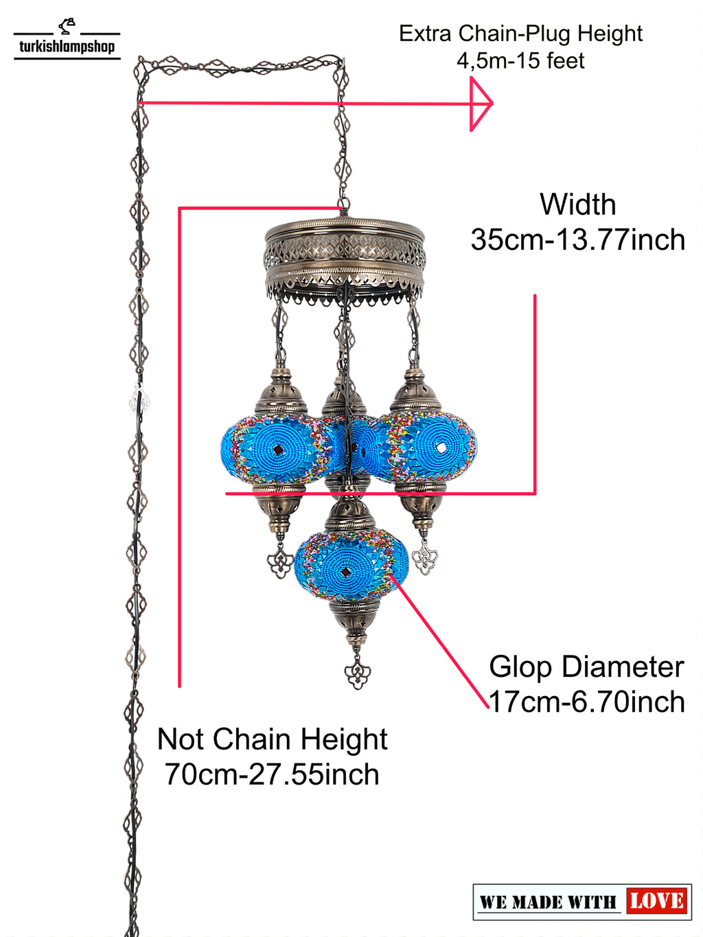  Extra Chain Plug Cable 4 Globe