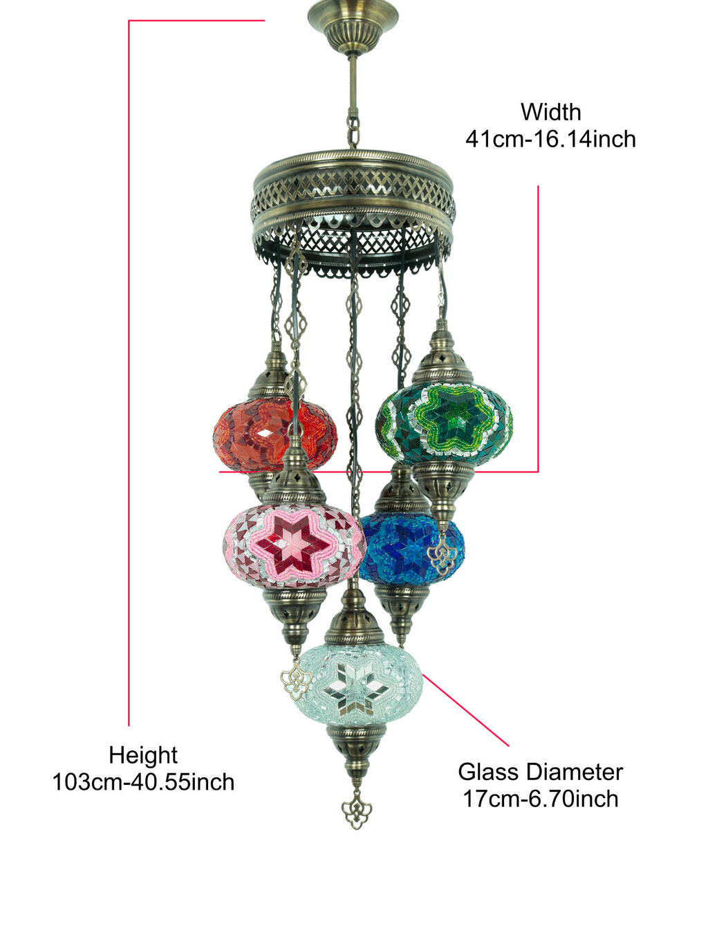 Turkish Mosaic Chandelier
