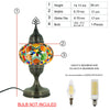 Turkish Table Lamp Mosaic Illuminate with Colorful Artistry size