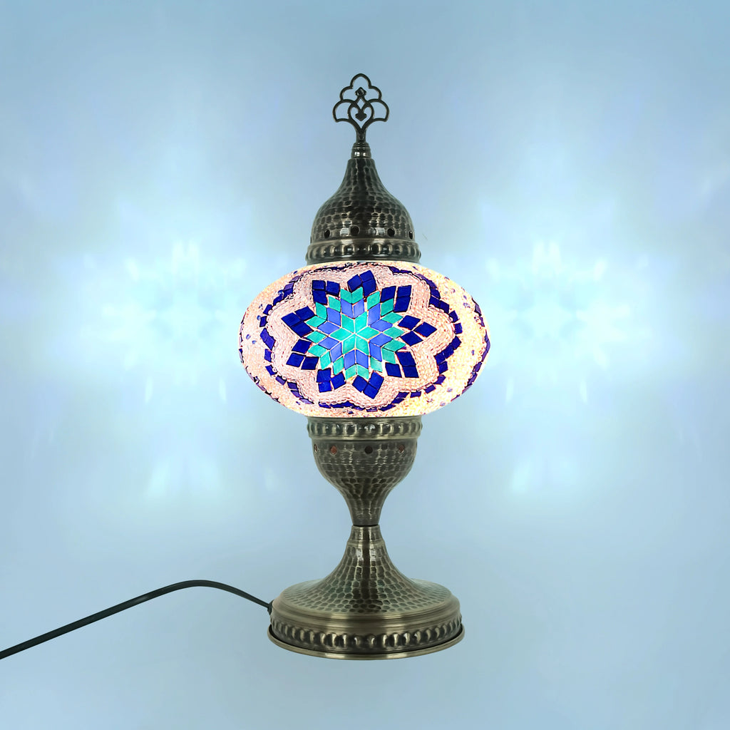 turkish table lamp whıte color