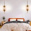 clear glass moroccan hanging lamp bedroom light antique color