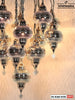 Moroccan Design Chandelier 16 Globe Nickel Color