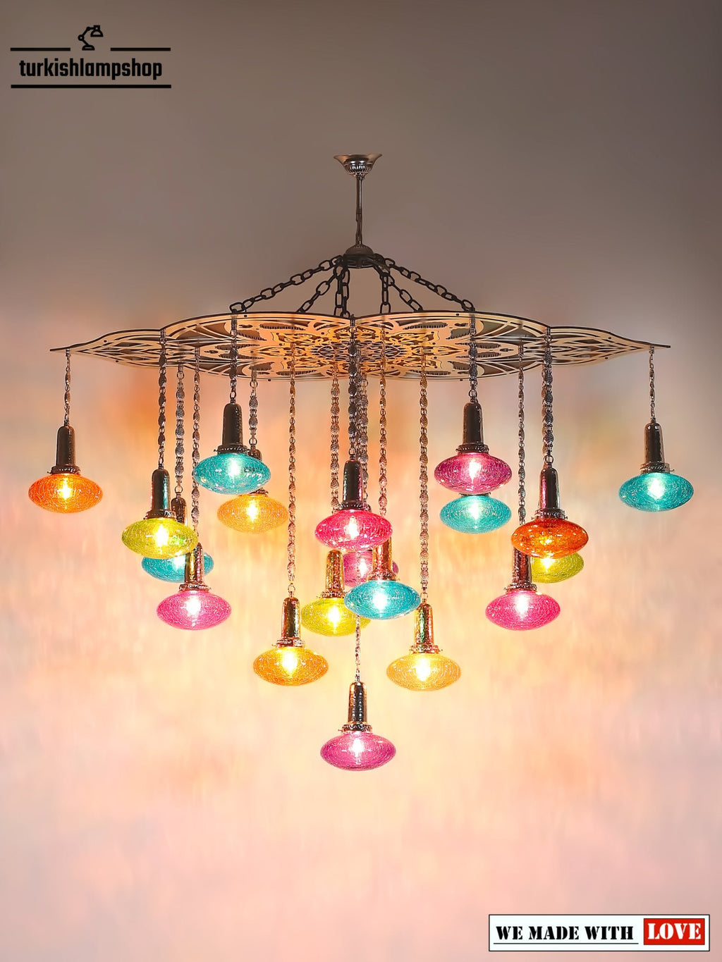 19 Globe Multicolor Ovall