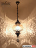 Cracked Glass Laser Cut Pattern hanging lamp