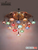 Mosaic Glass Turkish Chandelier Big 19 Globe
