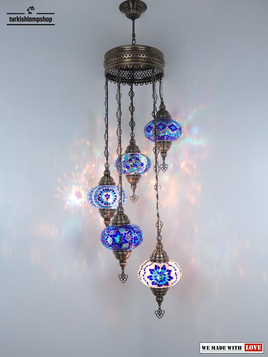Turkish Mosaic Chandelier 