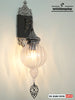 Turkish Pyrex Wall Lamp Clear Glass Handmade Blown Globe